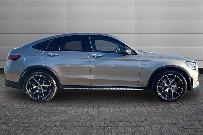 Used Mercedes GLC43 AMG Premium Plus 390 HP (286 kW) 2019 Mojave silver Coupe