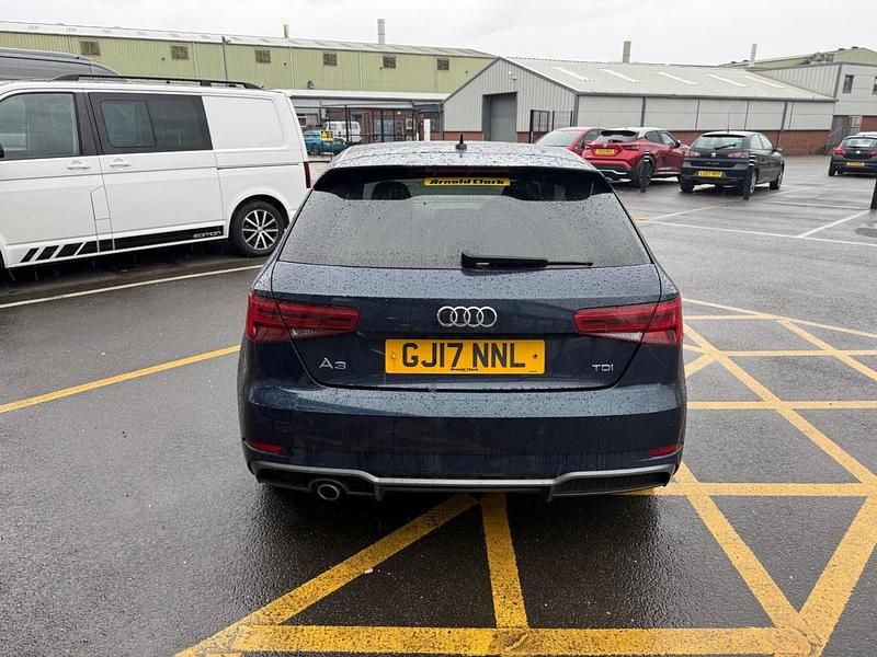 Used Audi A3 S-Line 110 HP (80 kW) 2017 Blue Hatchback
