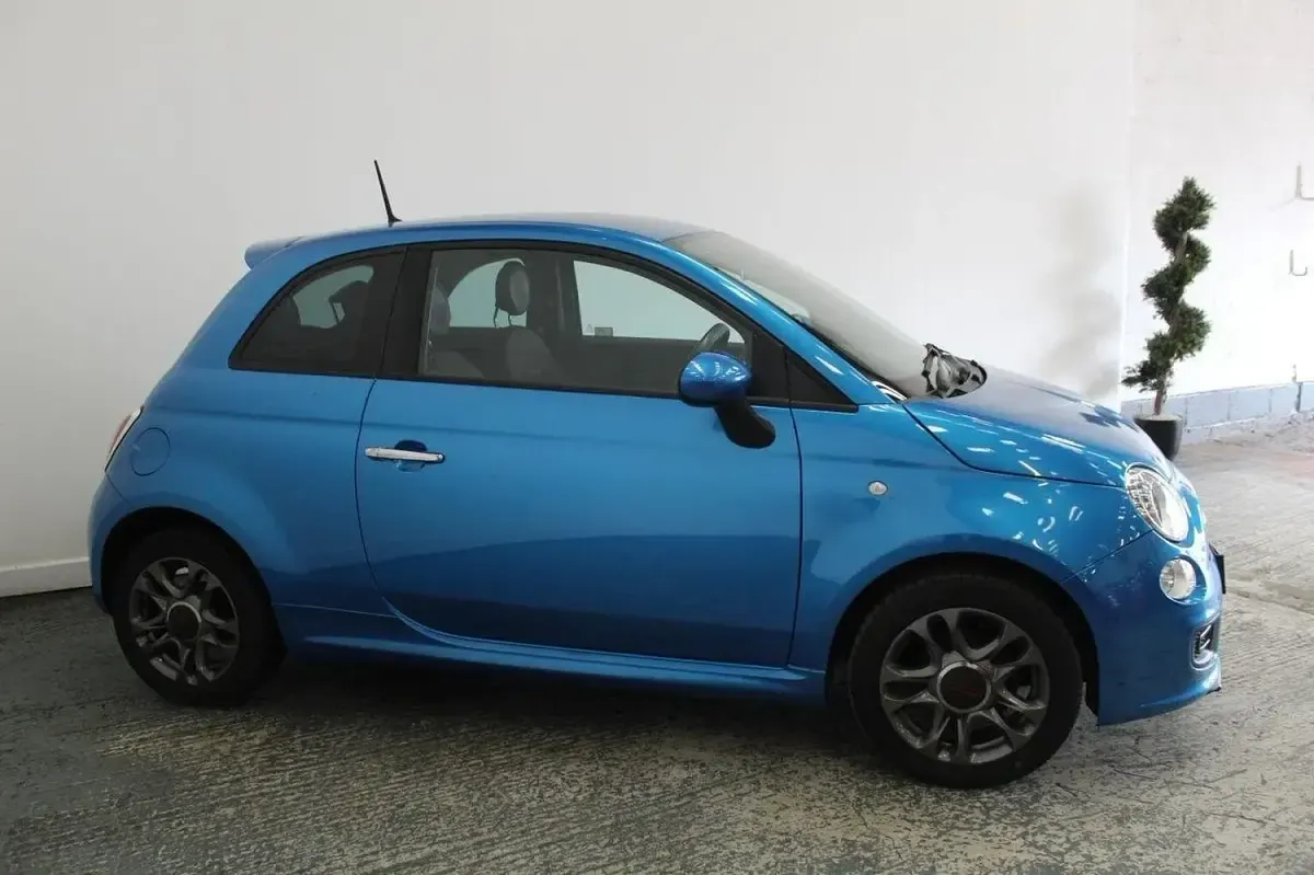 Used Fiat 500 S 69 HP (50 kW) 2014 Blue Hatchback