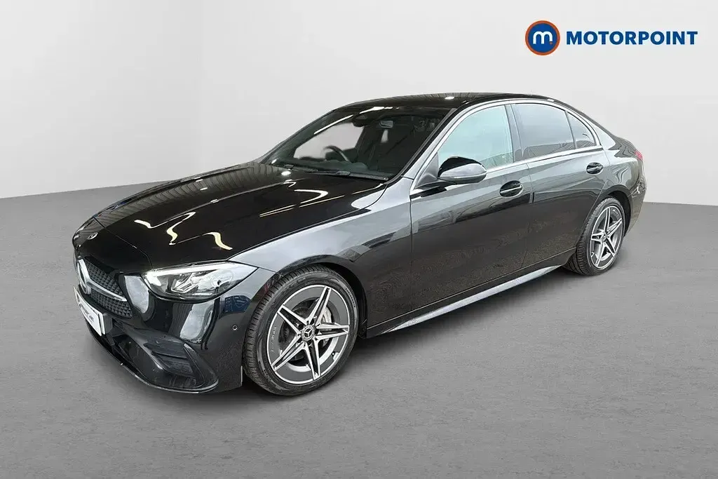Used Mercedes C220 AMG line 200 HP (147 kW) 2023 Black Sedan