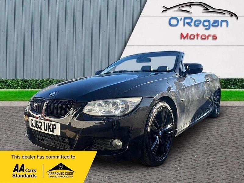 Used BMW 320 Cabriolet Sport Line 2012 Black Cabriolet