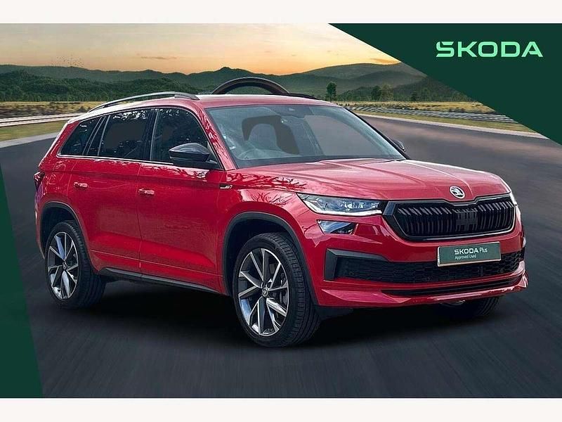 Red Used 2024 Skoda Kodiaq SportLine SUV | £37,900 (Fair price) - Image 1/3