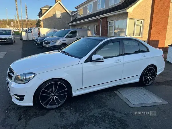 Used Mercedes C220 AMG 2014 White Sedan
