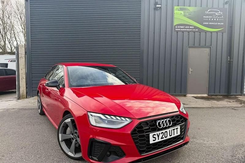 Used Audi A4 Black Edition 245 HP (180 kW) 2020 Red Sedan