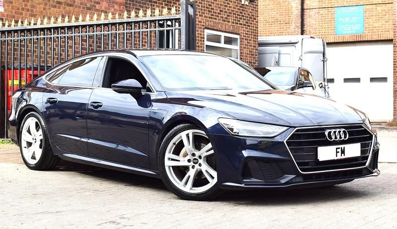 Blue Used 2019 Audi A7 S-Line Hatchback | £23,750 (Fair price) - Image 1/3