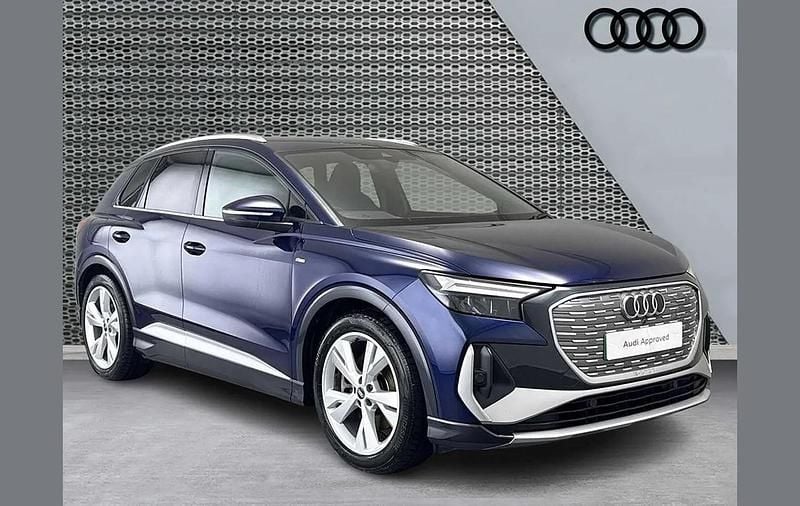 Used Audi Q4 e-tron S-Line 150 kW (204 HP) 2021 Blue SUV