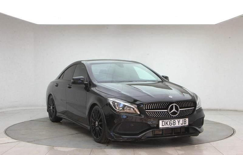 Used Mercedes CLA220 AMG line 2018 Black Sedan