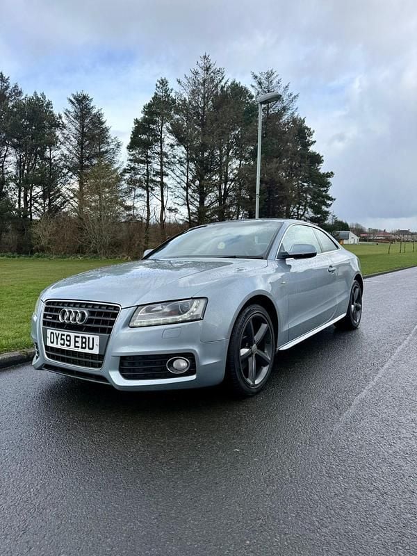 Used Audi A5 S-Line 170 HP (125 kW) 2009 Silver Coupe