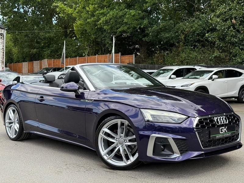 Mauve/purple Used 2022 Audi A5 Cabriolet S-Line Cabriolet | £28,995 (Expensive) - Image 1/4