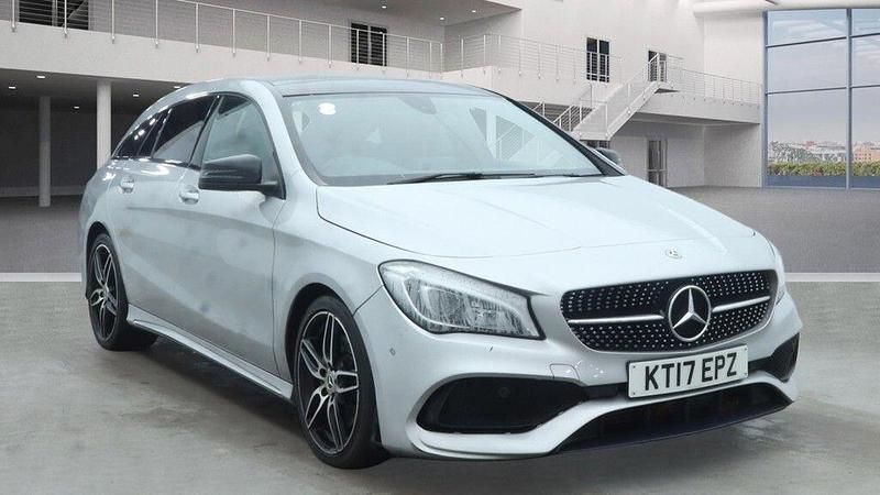 Used Mercedes CLA220 Shooting Brake AMG line 177 HP (130 kW) 2017 Silver Estate