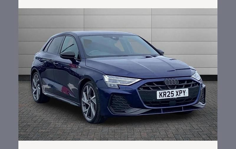 Used Audi A3 Black Edition 150 HP (110 kW) 2025 Navarra blue Hatchback