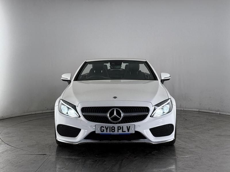 Used Mercedes C220 AMG line 170 HP (125 kW) 2018 White Cabriolet
