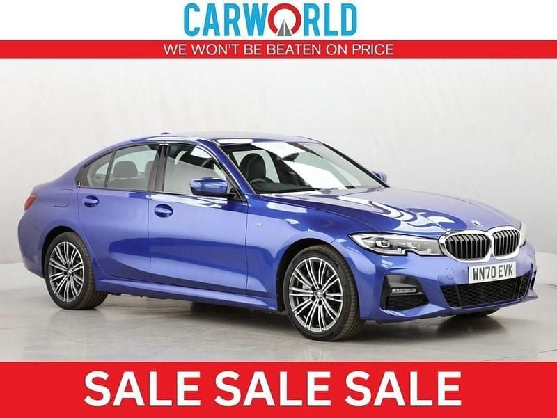 Blue Used 2020 BMW 330e M Sport Sedan | £14,048 (Fair price) - Image 1/3