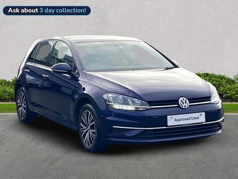 Blue Used 2018 VW Golf VII SE Hatchback | £10,997 (Good price) - Image 1/4