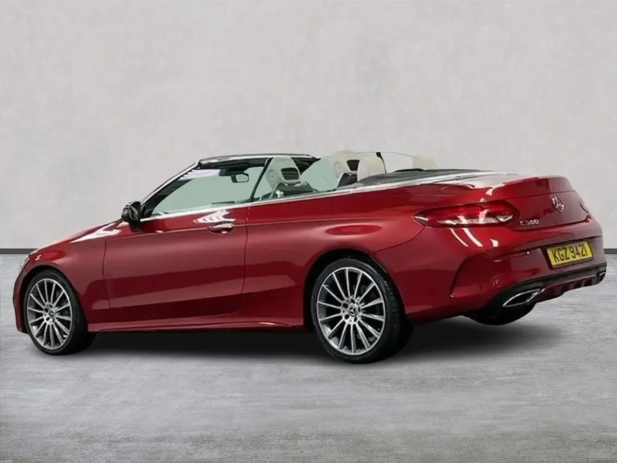 Used Mercedes C300 AMG Line Premium Plus 245 HP (180 kW) 2018 Red Cabriolet