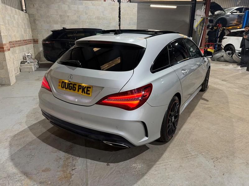 Used Mercedes CLA220 Shooting Brake AMG line 177 HP (130 kW) 2016 Silver Estate