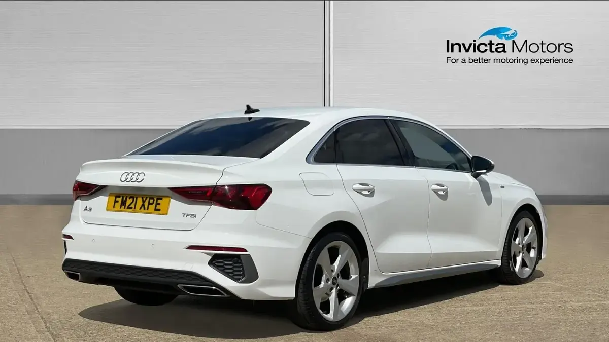 Used Audi A3 S-Line 110 HP (80 kW) 2021 White Sedan