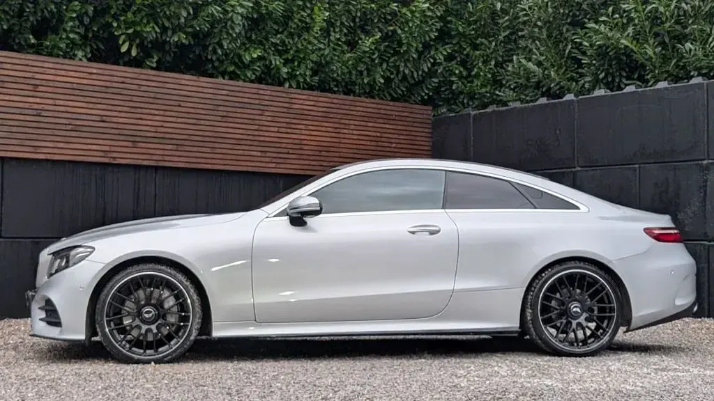 Used Mercedes E220 AMG line 2019 Silver Coupe