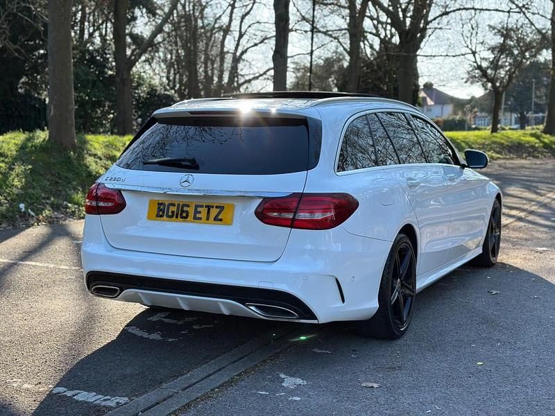 Used Mercedes C220 AMG Line Premium Plus 2016 White Estate