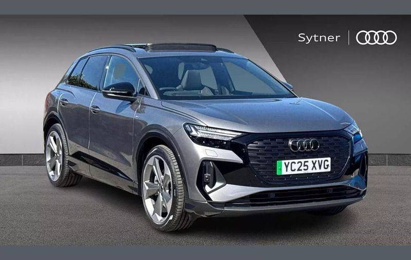 Grey Used 2025 Audi Q4 e-tron Black Edition SUV | £43,950 (Expensive) - Image 1/4