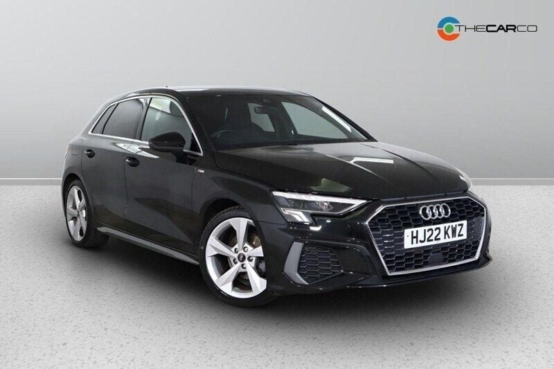 Black Used 2022 Audi A3 Sportback S-Line Hatchback | £21,983 (Fair price) - Image 1/1