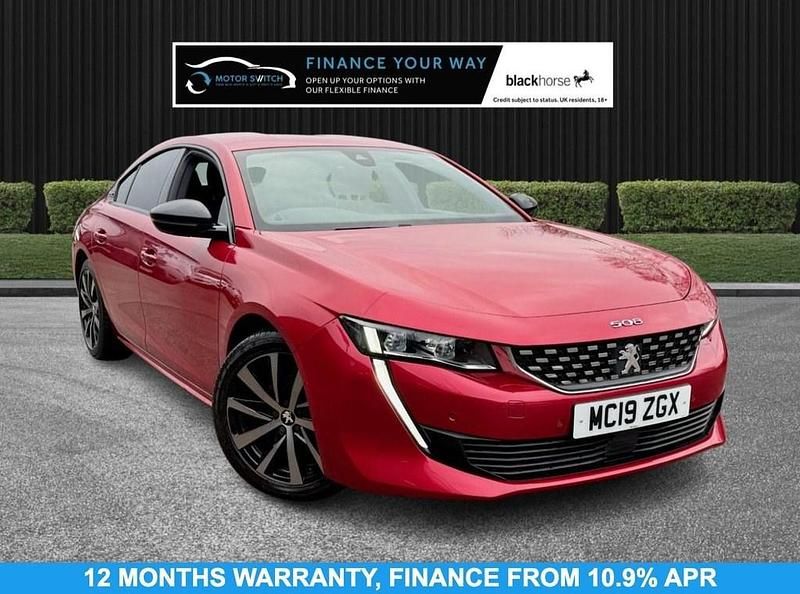 Red Used 2019 Peugeot 508 GT-line Hatchback | £15,995 (Fair price) - Image 1/3