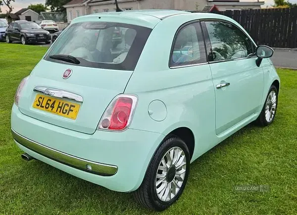 Used Fiat 500 Lounge 69 HP (50 kW) 2014 Green Hatchback