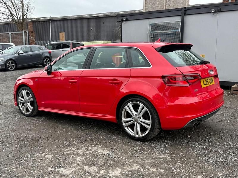 Used Audi A3 Sportback S-Line 2015 Red Hatchback