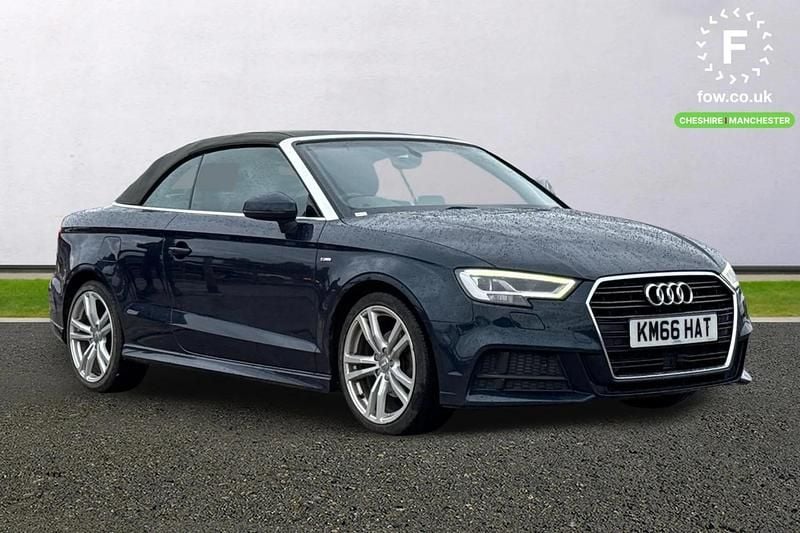 Blue Used 2017 Audi A3 Cabriolet S-Line Cabriolet | £12,799 (Good price) - Image 1/4