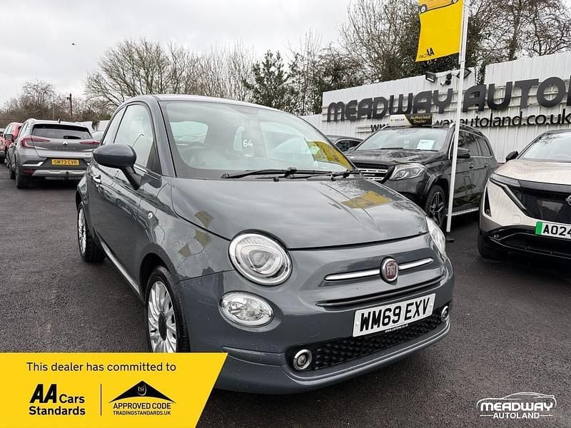 Grey Used 2020 Fiat 500 Lounge Hatchback | £8,995 (Good price) - Image 1/2