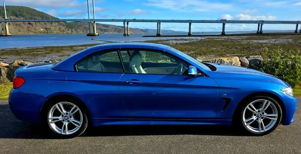 Used BMW 430 Cabriolet M Sport 252 HP (185 kW) 2016 Blue Cabriolet