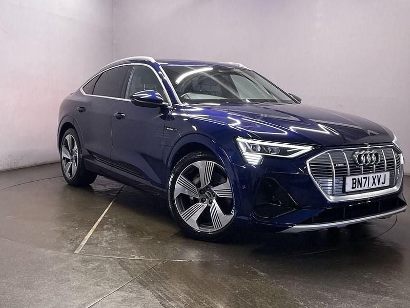 Blue Used 2021 Audi e-tron S-Line SUV | £23,399 (Fair price) - Image 1/4