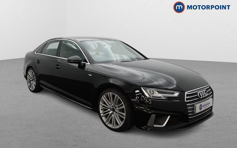 Black Used 2019 Audi A4 S-Line Sedan | £16,299 (Good price) - Image 1/4
