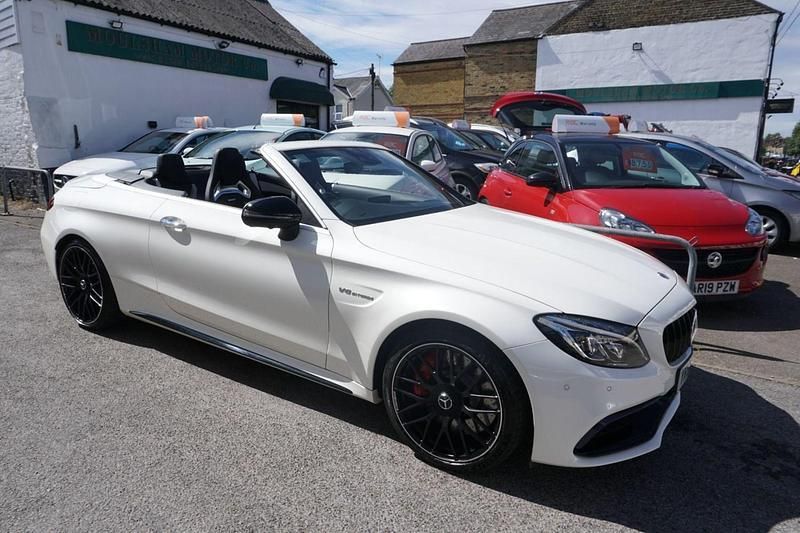 White Used 2018 Mercedes C63S AMG Premium Cabriolet | £40,000 (Fair price) - Image 1/4
