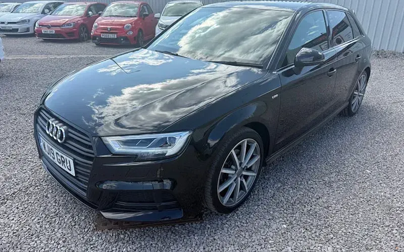Used Audi A3 Sportback Black Edition 150 HP (110 kW) 2019 Black Hatchback