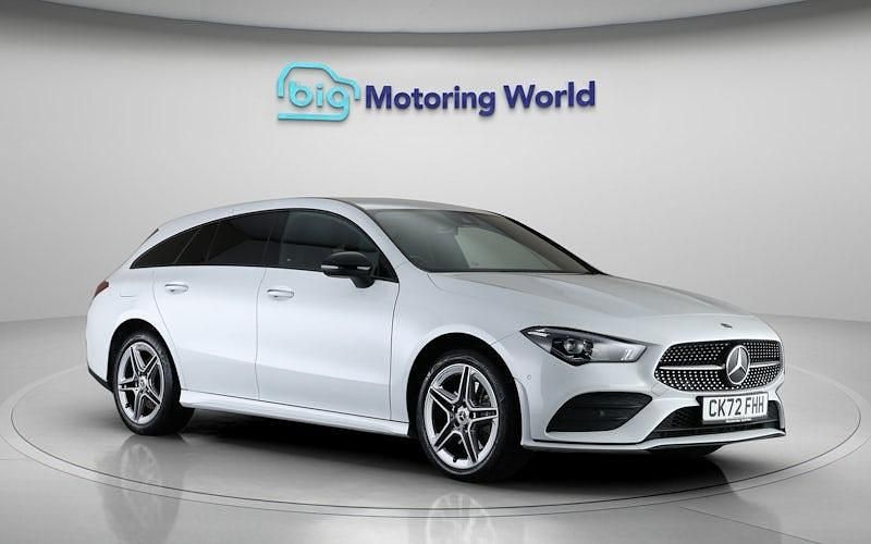 Used Mercedes CLA250e Shooting Brake AMG line 259 HP (190 kW) 2022 White Estate
