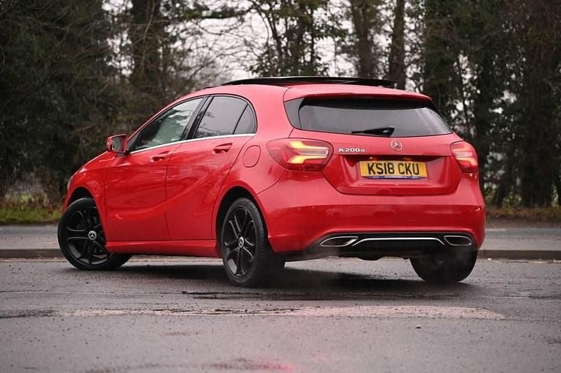 Used Mercedes A200 Sport Edition 136 HP (100 kW) 2018 Red Hatchback