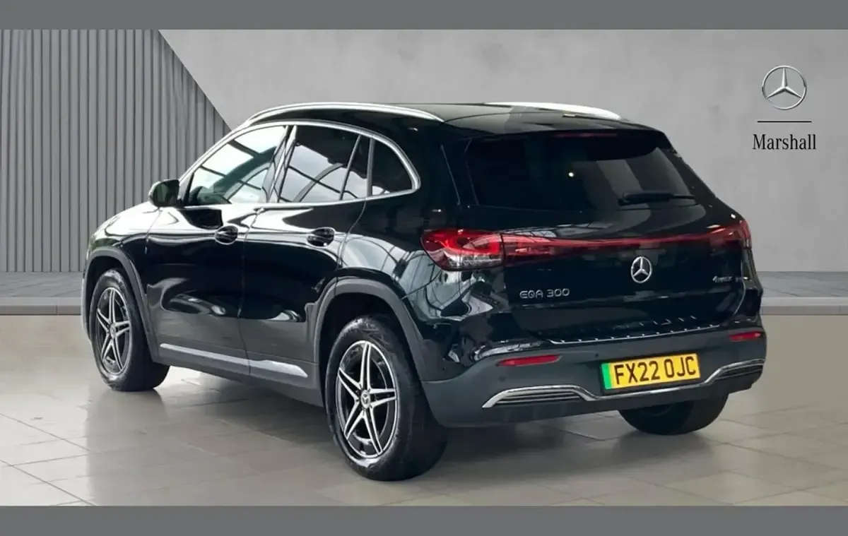 Used Mercedes EQA300 AMG line 167 kW (228 HP) 2022 Cosmos black metallic SUV