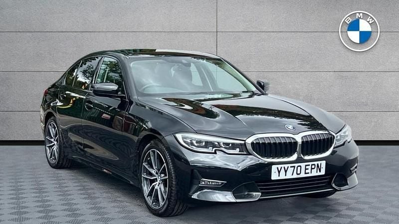 Black Used 2020 BMW 320 Sport Line Sedan | £21,691 (Fair price) - Image 1/4