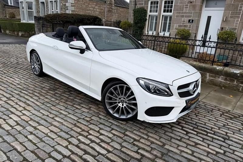 White Used 2017 Mercedes C220 AMG line Cabriolet | £17,995 (A bit pricey) - Image 1/1