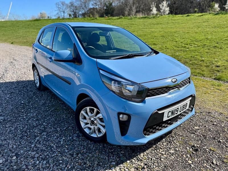 Used Kia Picanto 84 HP (61 kW) 2019 Blue Hatchback