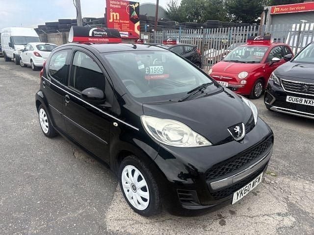 Black Used 2010 Peugeot 107 Hatchback | £1,995 (Fair price) - Image 1/4