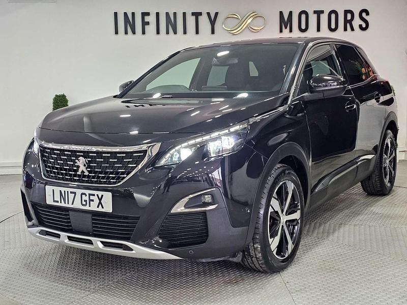 Used Peugeot 3008 GT-line 130 HP (95 kW) 2017 Black Hatchback