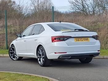 Used Skoda Superb SportlinePlus 190 HP (139 kW) 2020 White Hatchback