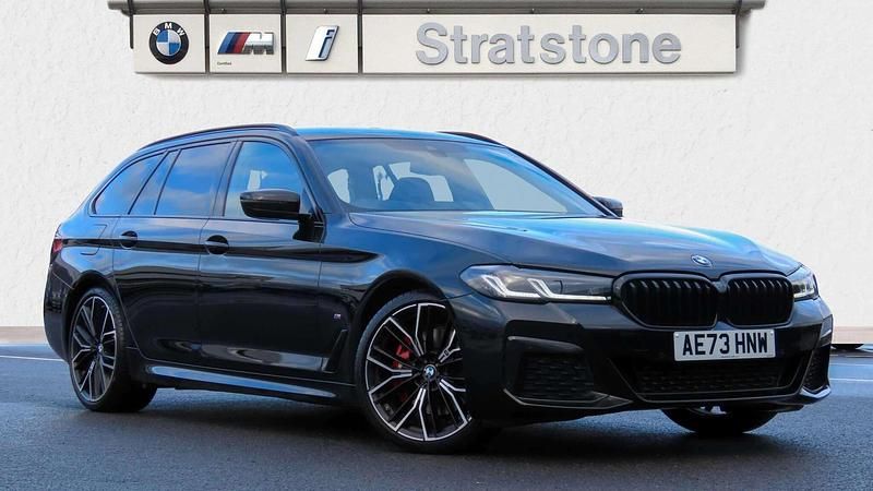 Black Used 2023 BMW 520 M Sport Estate | £33,895 (Expensive) - Image 1/4
