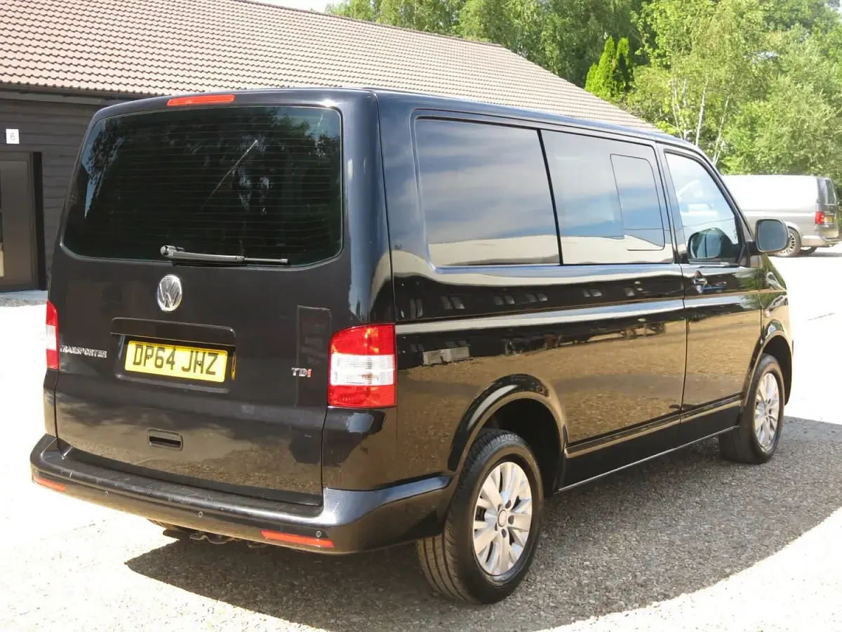 Used VW T5 Highline 140 HP (102 kW) 2015 Black Van