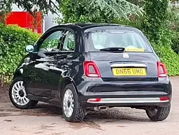Used Fiat 500 Lounge 69 HP (50 kW) 2016 Black Hatchback