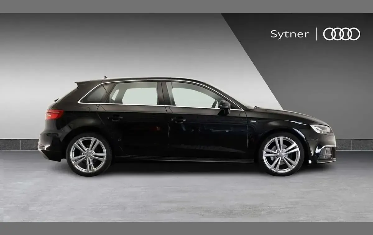 Used Audi A3 S-Line 150 HP (110 kW) 2017 Black Hatchback