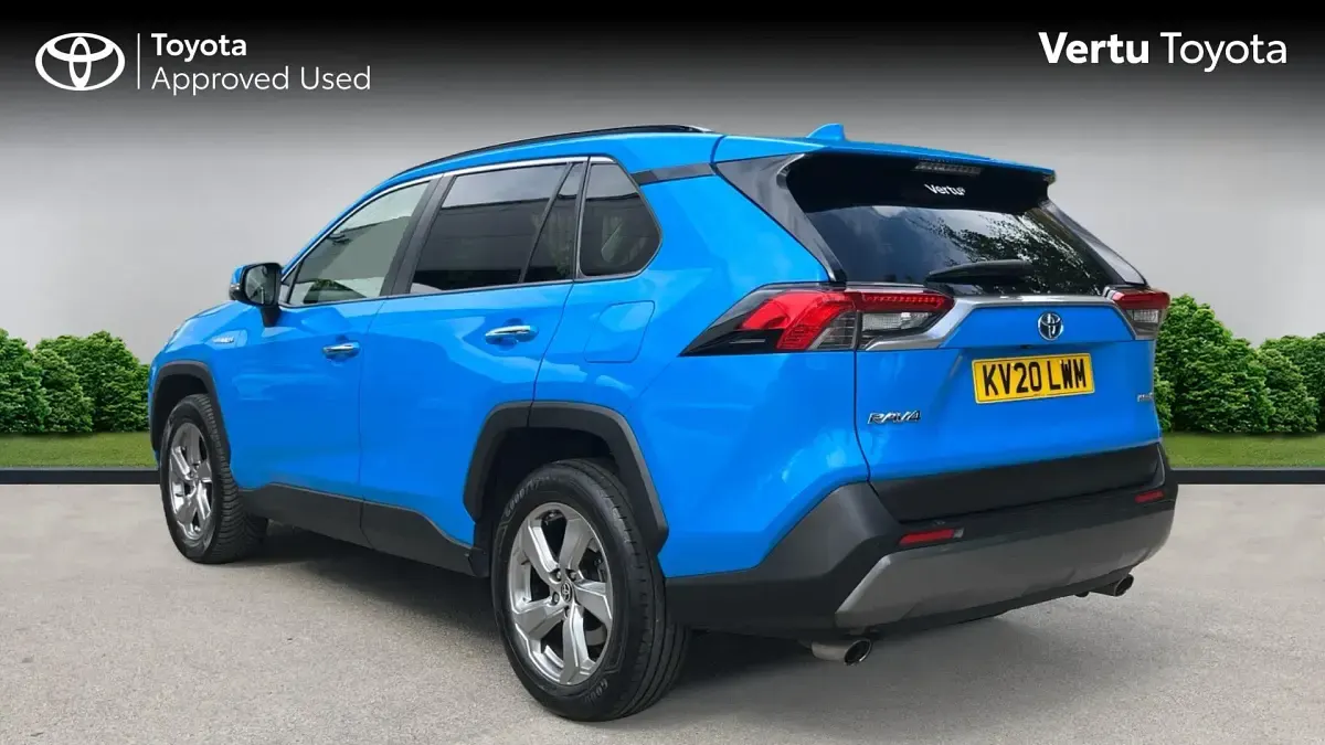 Used Toyota RAV4 197 HP (144 kW) 2020 Cyan splash (metallic paint) SUV