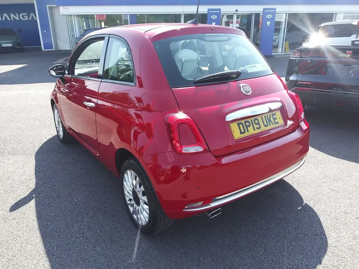 Used Fiat 500 Lounge 69 HP (50 kW) 2019 Red Hatchback